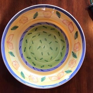 Caleca Italian Pottery Bowl 14” x 3”